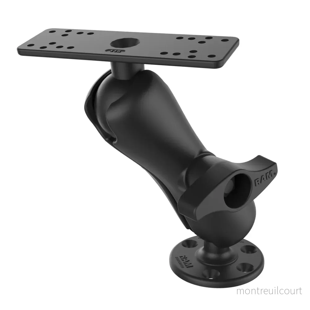 RAM Mounts Universalfäste För Marinelektronik Standardlång Arm (D-kula)