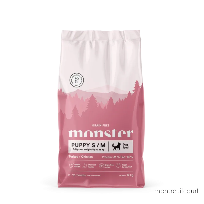 Monster Dog Grain Free Puppy Small/Medium Chicken & Turkey Monster Dog Grain Free Puppy Small/Medium Chicken & Turkey