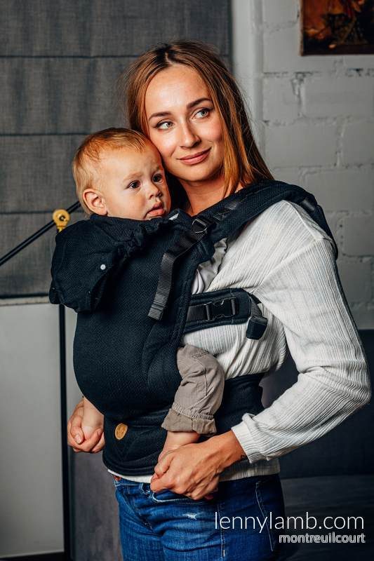 LennyGo Basic Line – Babysize – Little Herringbone Black Ebony LennyGo Basic Line – Babysize – Little Herringbone Black Ebony