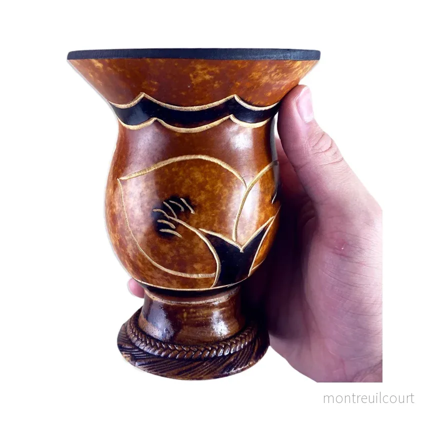 Cuia Porongo Martelada Para Chimarrão / Mate Tea Gourd - Bild 2