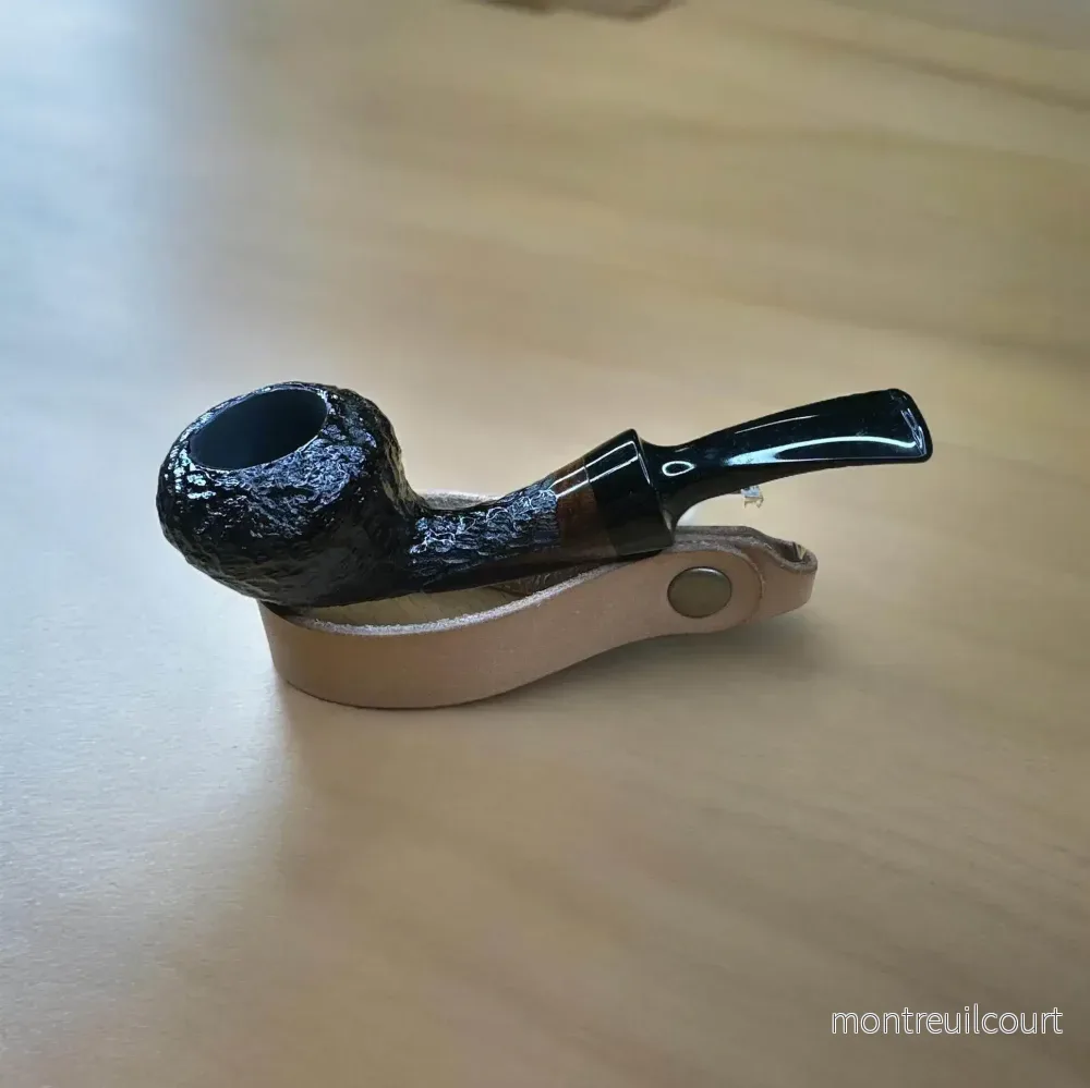 Mini Blowfish 10,6 cm Briar Pipa - Handsnidad och Graverad Tobakspipa - Bild 3