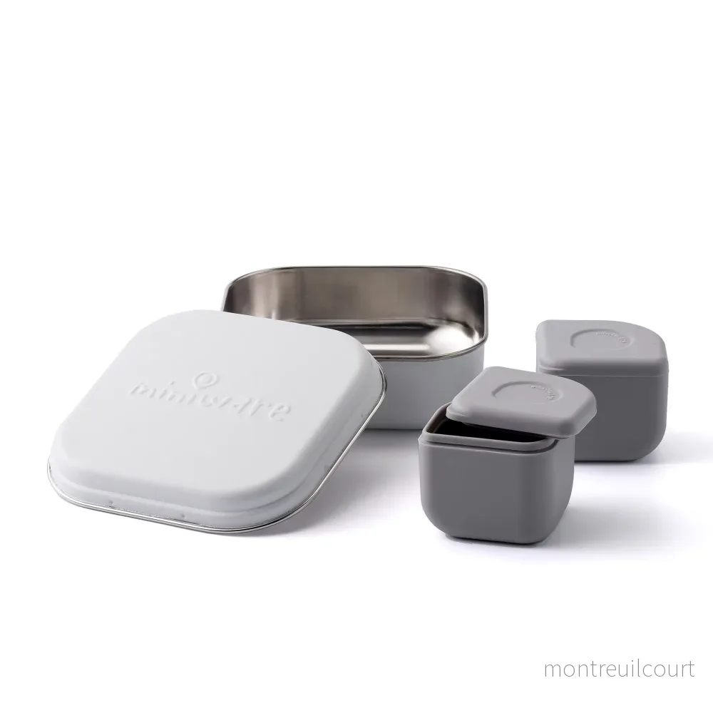 GrowBento – matlåda & silipods (Snow/Grey) GrowBento – matlåda & silipods (Snow/Grey)