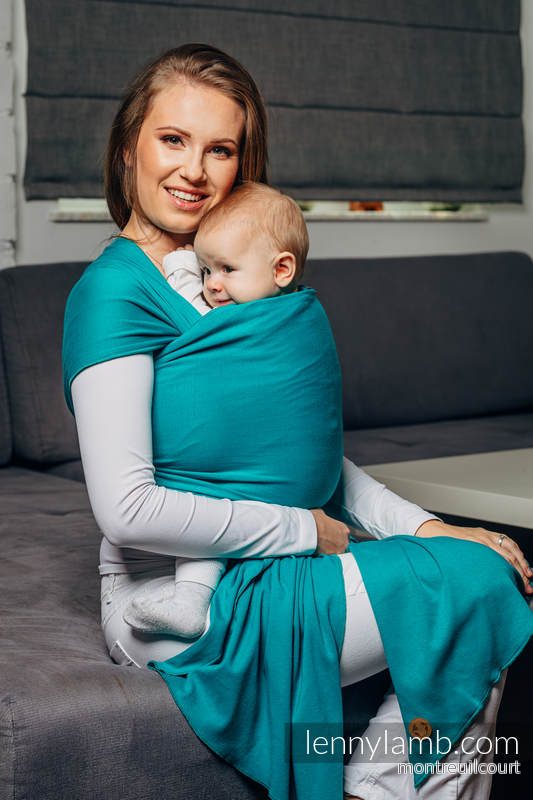Lenny Lamb Trikåsjal – Turquoise Lenny Lamb Trikåsjal – Turquoise