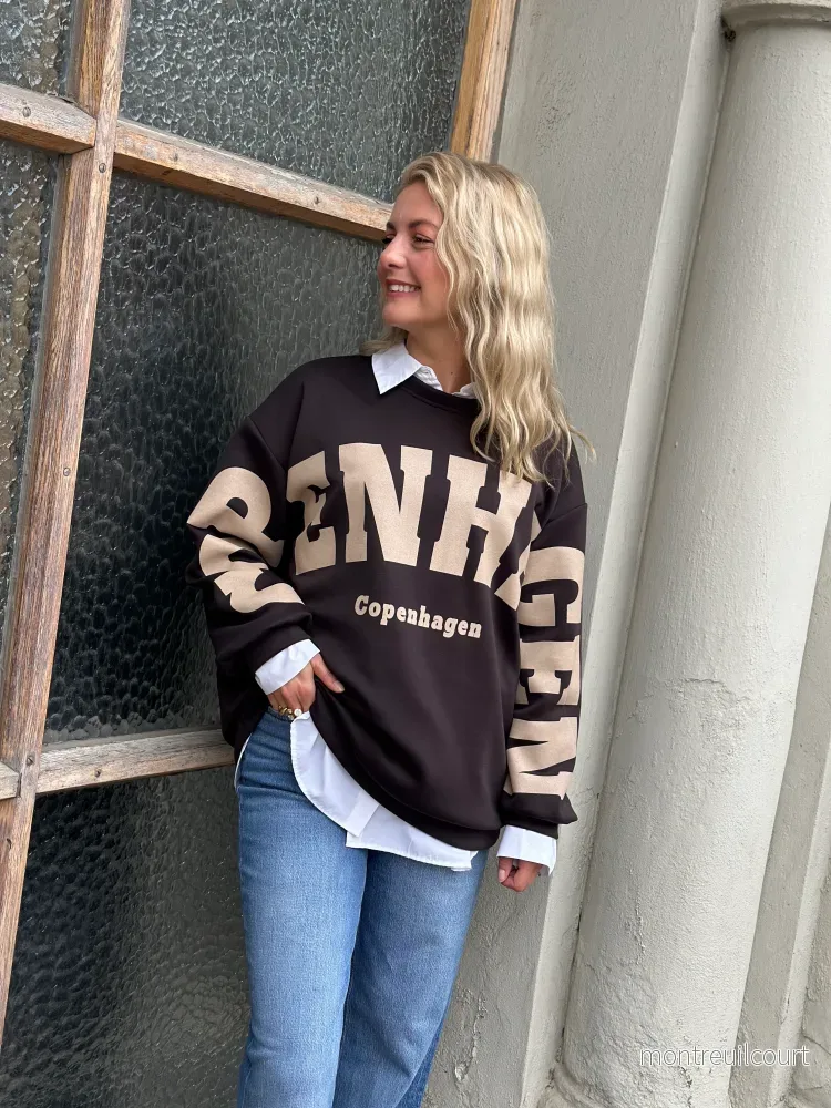 MARTA – NERINA SWEATSHIRT 22659 – MORO/FANGO MARTA – NERINA SWEATSHIRT 22659 – MORO/FANGO