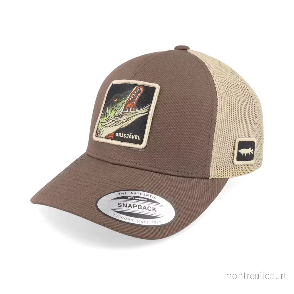 Skillfish Grisjävel Retro Brown/Khaki A-frame Truckerkeps Skillfish Grisjävel Retro Brown/Khaki A-frame Truckerkeps