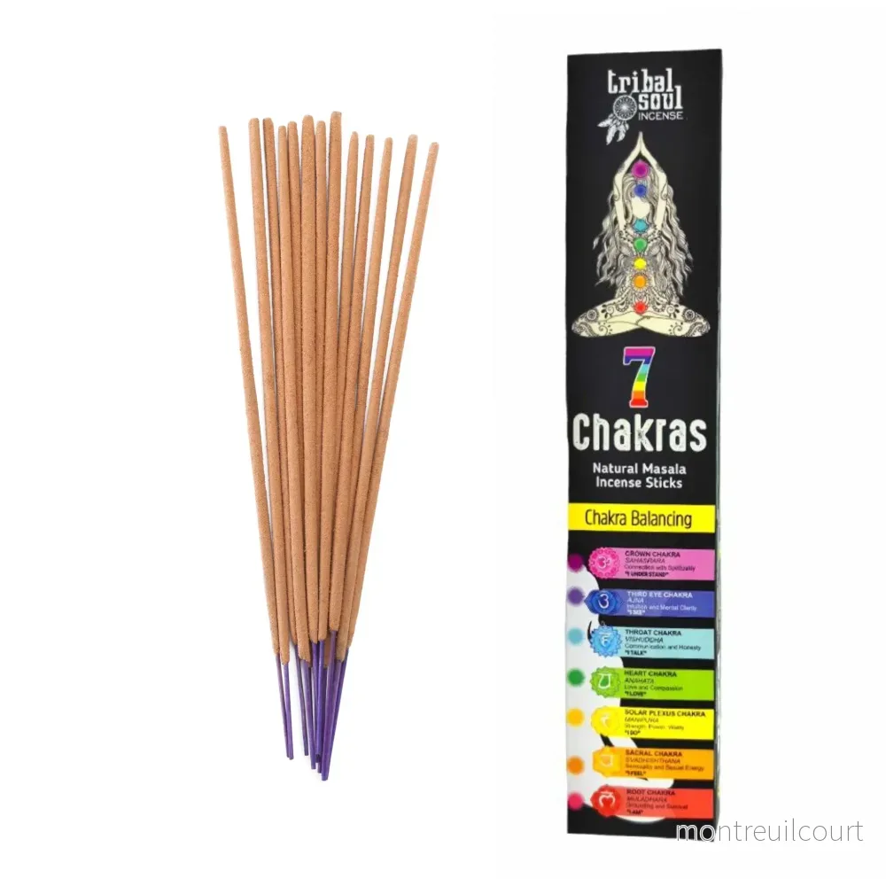 Chakra-rökelse Tribal Soul 7 chakra – rökelsestickor med gåva