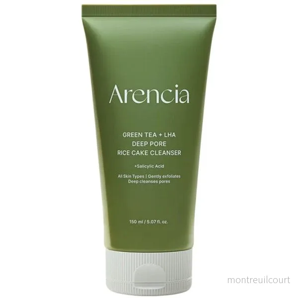 Arencia Green Tea + LHA Deep Pore Rice Cake Cleanser 150g
