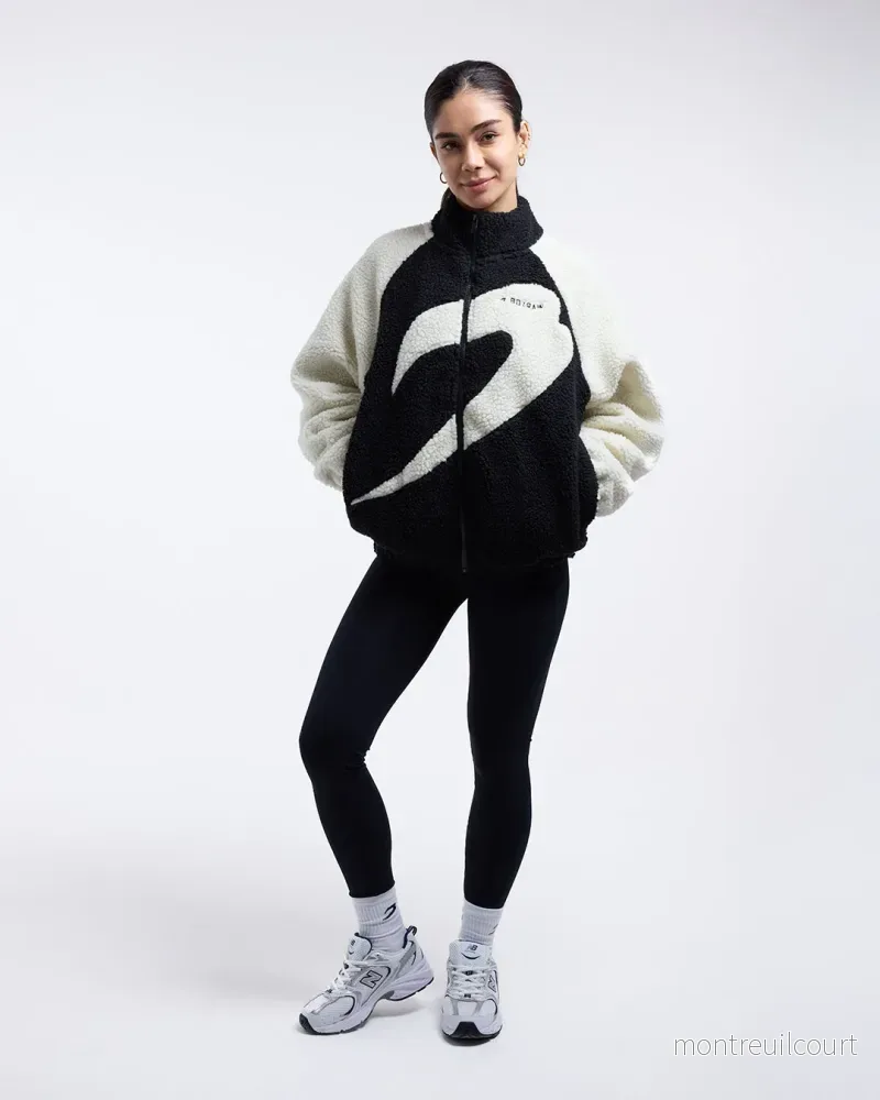 Walker Sherpa Jacka - Svart/Cream - Bild 2