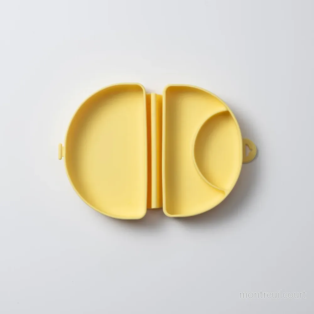 Silifold vikbar tallrik (Custard)