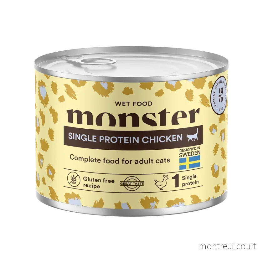 Monster Cat Adult Vådfoder Single Protein Chicken 200g Monster Cat Adult Vådfoder Single Protein Chicken 200g