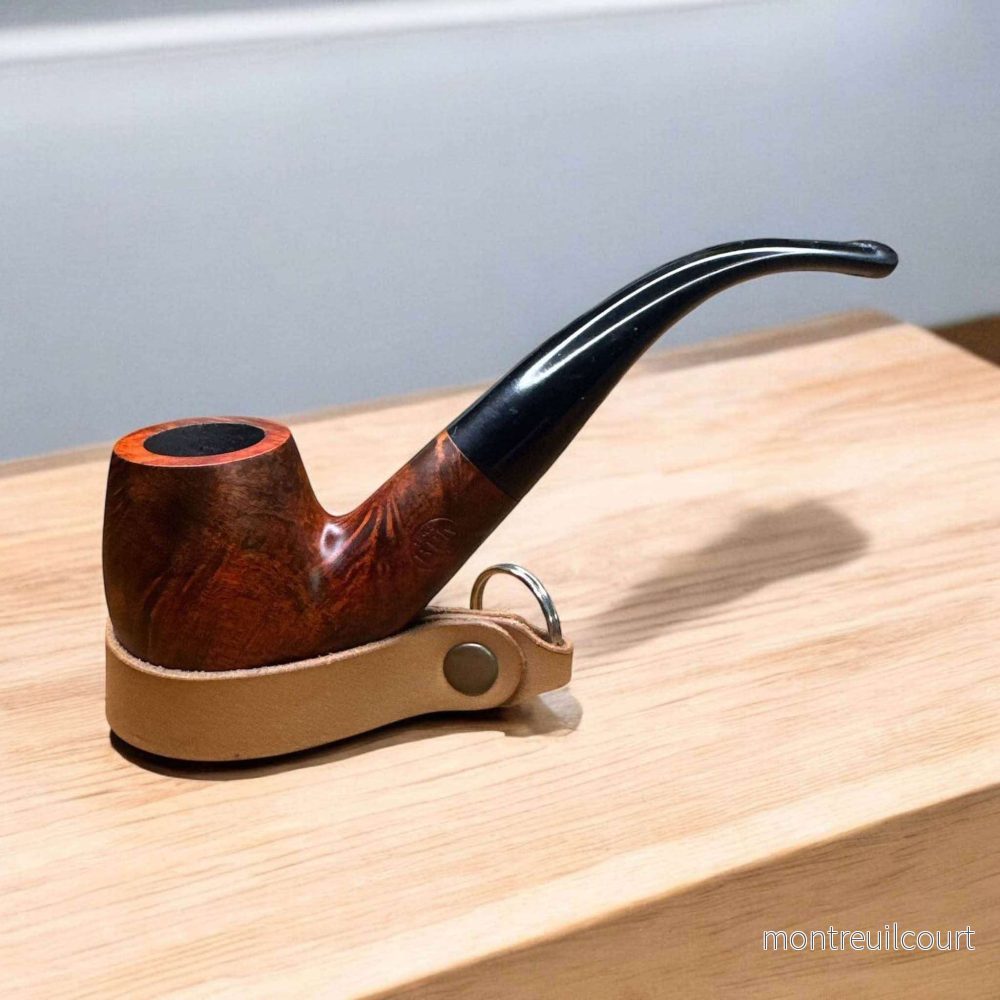 Kenvelo Böjd 7331 – Äkta Briarpipa med Mahognybrun Finish