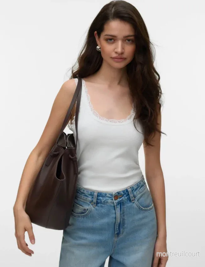 VEROMODA – NANA LACE TOP – SNOW WHITE VEROMODA – NANA LACE TOP – SNOW WHITE