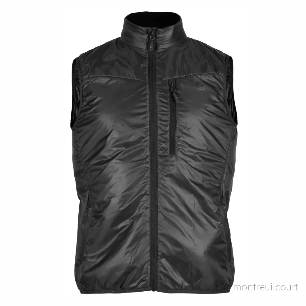 Pinewood Wool Insulated Midlayer Vest Black Pinewood Wool Insulated Midlayer Vest Black