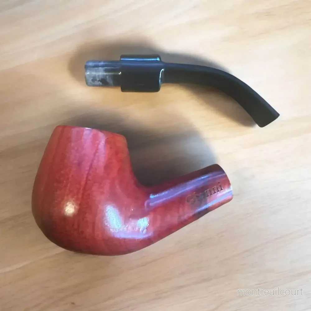 Gianni Bent Apple Böjd Pipa i Briar – Klassisk Skönhet och Utmärkt Komfort - Bild 2