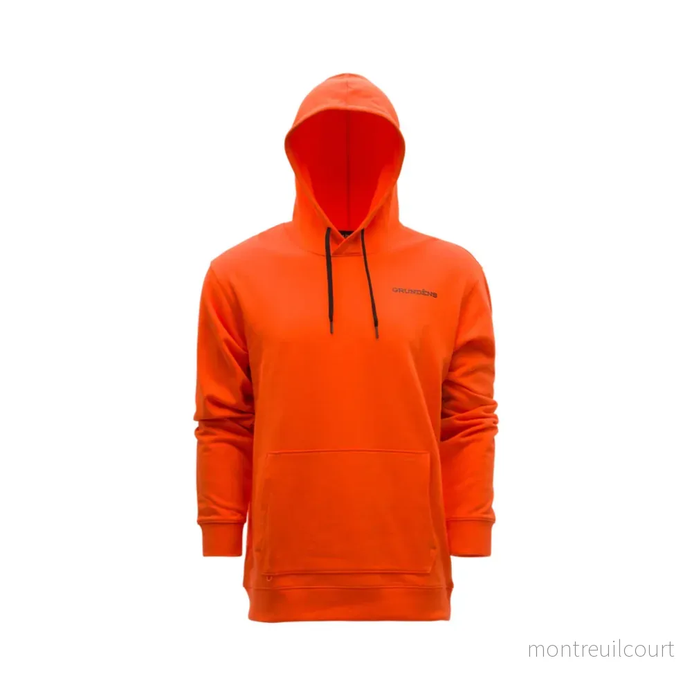 Grundens Displacement DWR Hoodie Red Orange