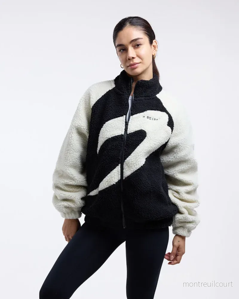 Walker Sherpa Jacka - Svart/Cream - Bild 3