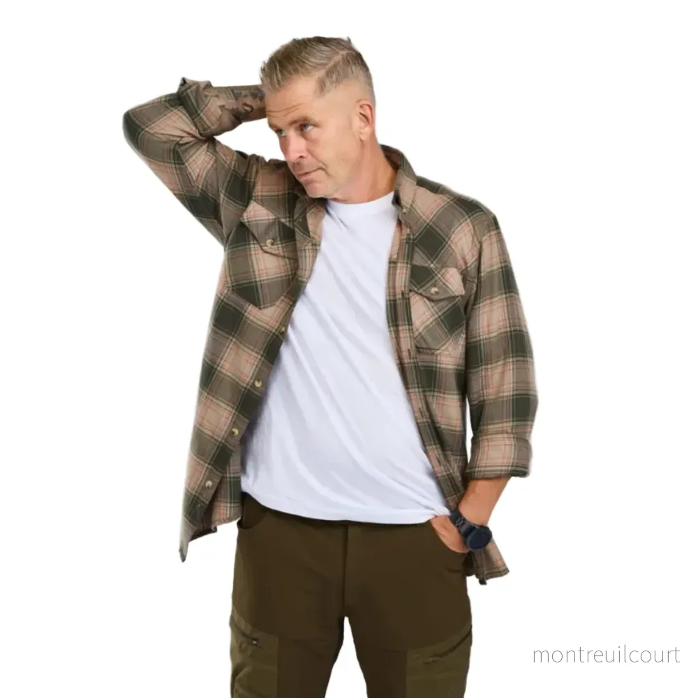 Pinewood Finnveden Forest Flannel Shirt Herr - Bild 3