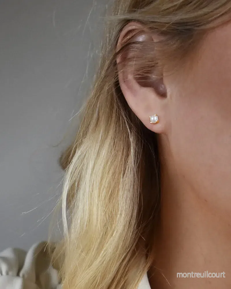 Petite Pearl studs gold - Bild 2