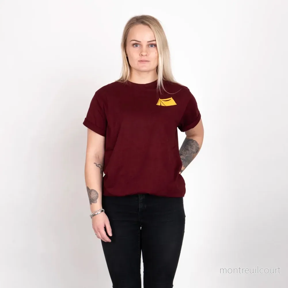 SQRTN Campsite T-Shirt - Port Wine - Bild 3