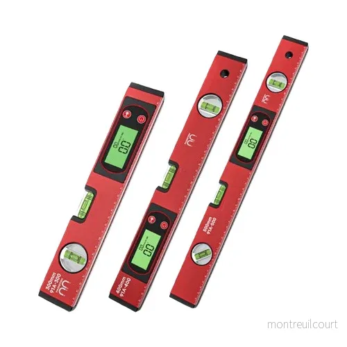 Smart Digital Nivålinjal med Magnetisk Bas och LCD-Display