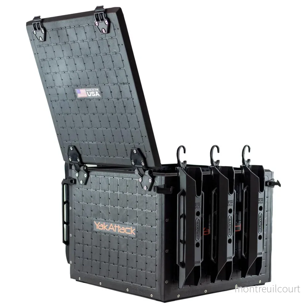 YakAttack BlackPak Pro Kayak Fishing Crate – 16″ x 16″ (black)