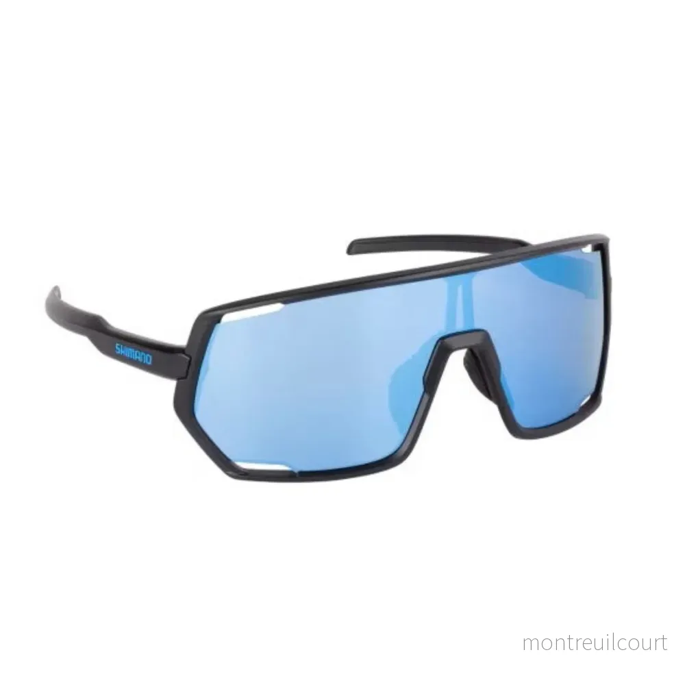 Shimano Eyewear Lesath Matte Black & Blue Mirror Shimano Eyewear Lesath Matte Black & Blue Mirror