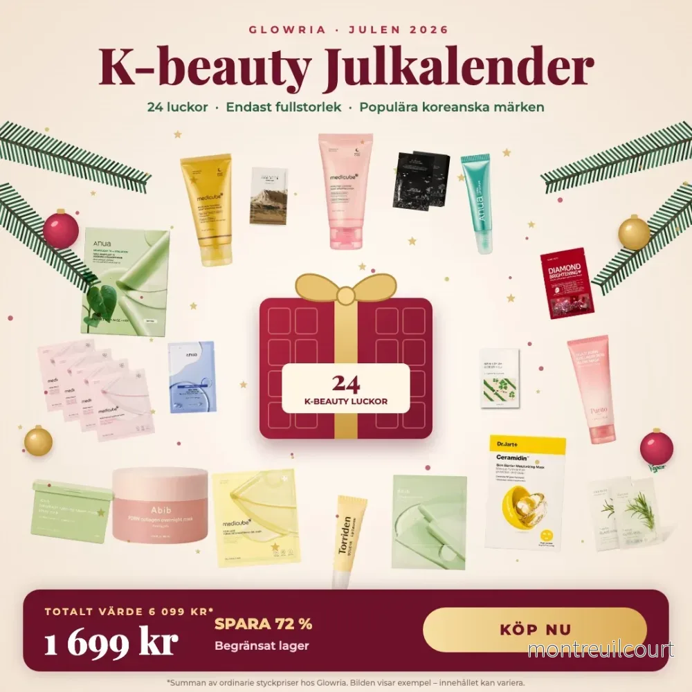K-beauty Julkalender 2026 – 24 luckor ansiktsmasker & läppvård K-beauty Julkalender 2026 – 24 luckor ansiktsmasker & läppvård
