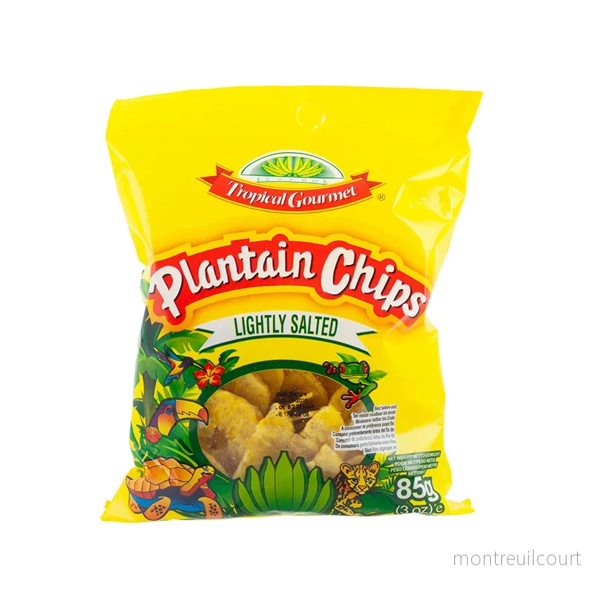 Chips de Plátanos Verdes / Green Plantain Chips – Tropical Gourmet (85g) Chips de Plátanos Verdes / Green Plantain Chips – Tropical Gourmet (85g)