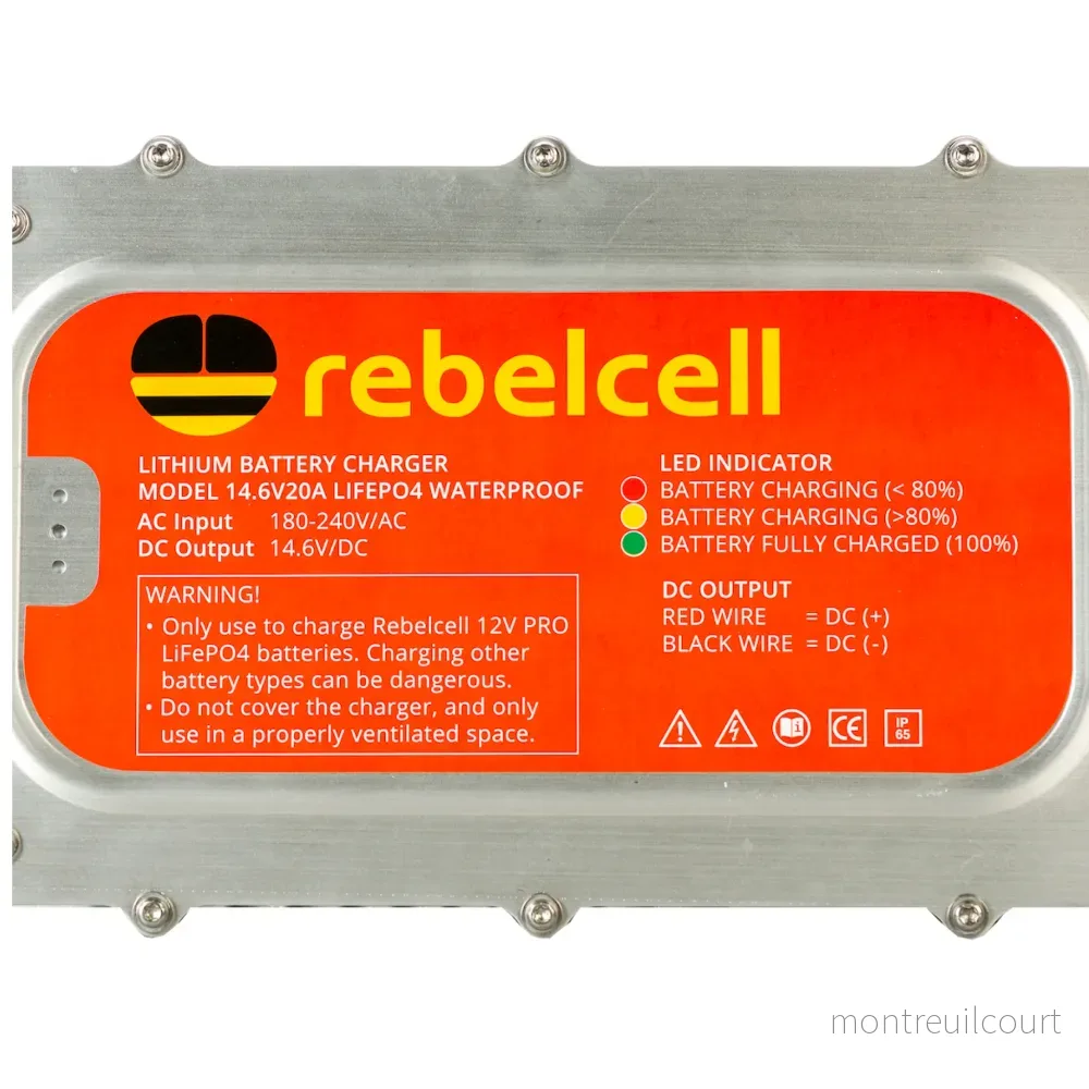 Rebelcell Charger 14.6V20A Waterproof LiFePO4 Pro - Bild 2
