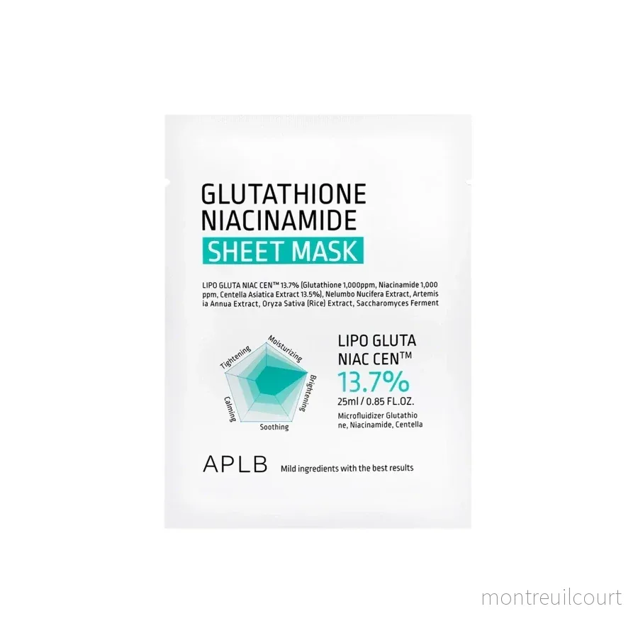 APLB Glutathione Niacinamide Beauty Sheet Mask 25ml