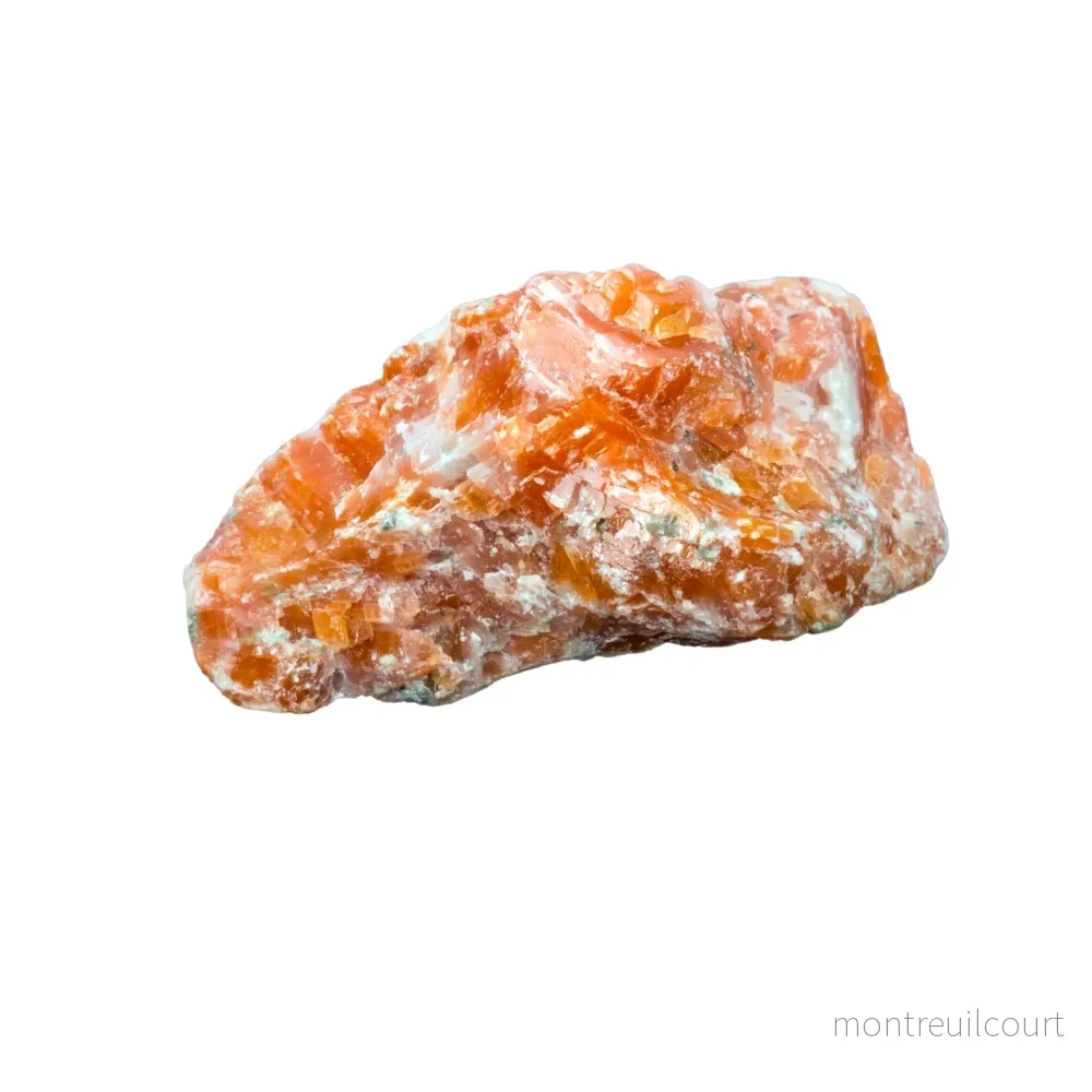 Orange kalcit - rå