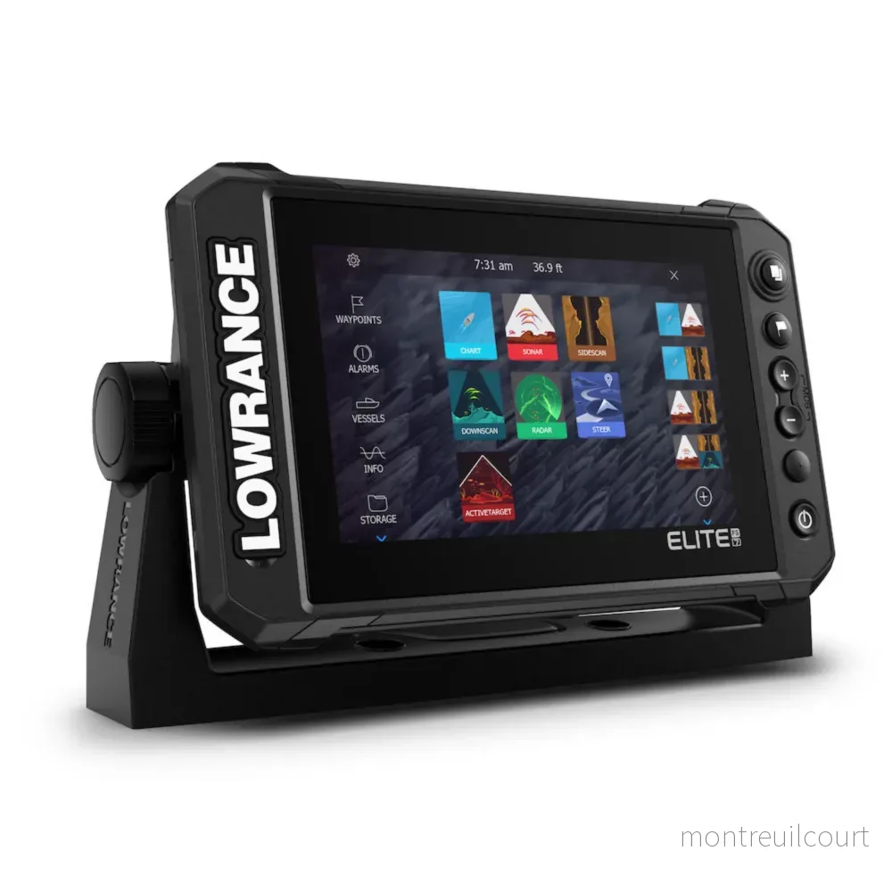 Lowrance Elite FS 7 med HDI-ekolodsgivare