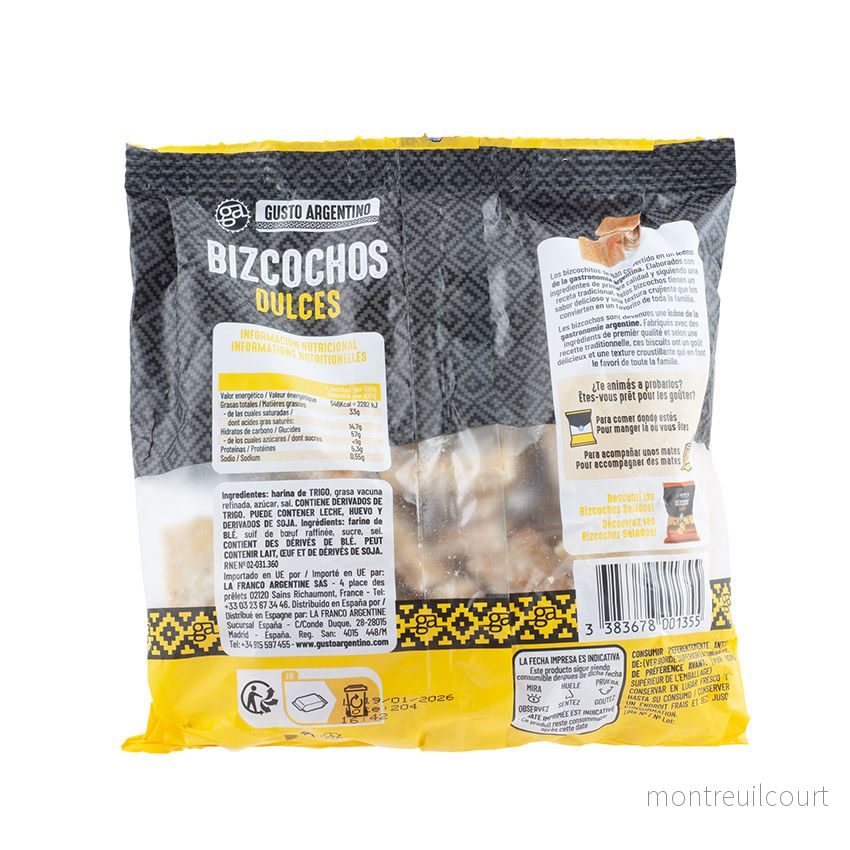 Bizcochos Dulces Argentinos / Sweet Argentine Biscuits– Gusto Argentino (200g) - Bild 2