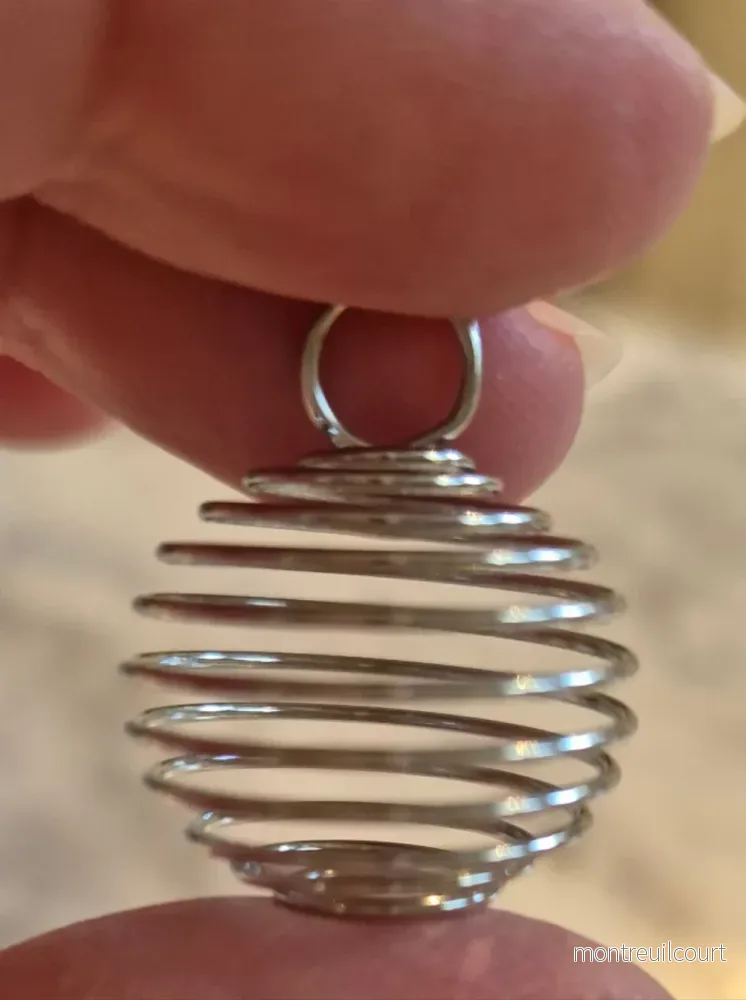 Spiral / bur för kristall - silver liten - Bild 2