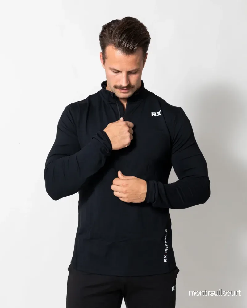 RX Performance Zip-tröja Herr Svart RX Performance Zip-tröja Herr Svart