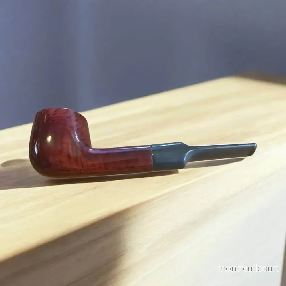 Billiard Träpipa – Walnut Brown/Red Polished | Tidlös stil och funktion - Bild 3