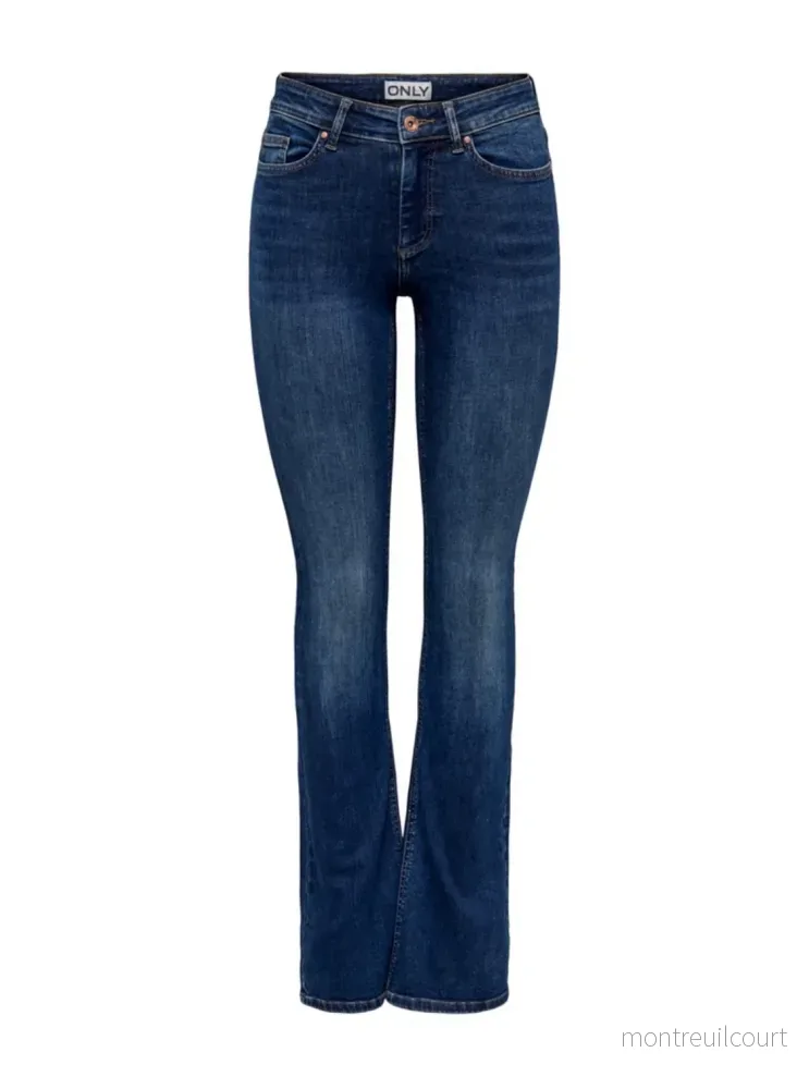 ONLY - BLUSH MID FLARED 15264050 - DARK BLUE DENIM - Bild 3