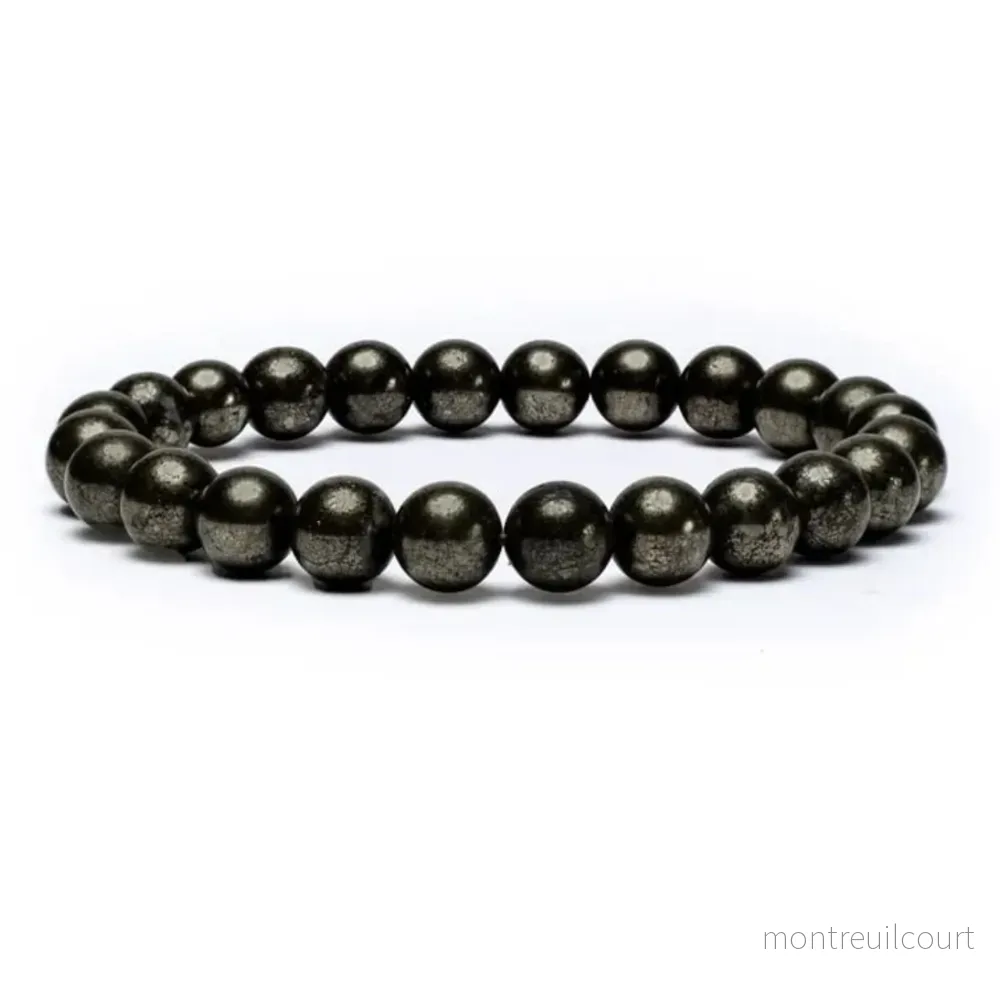 Armband pyrit – runda pärlor Armband pyrit – runda pärlor