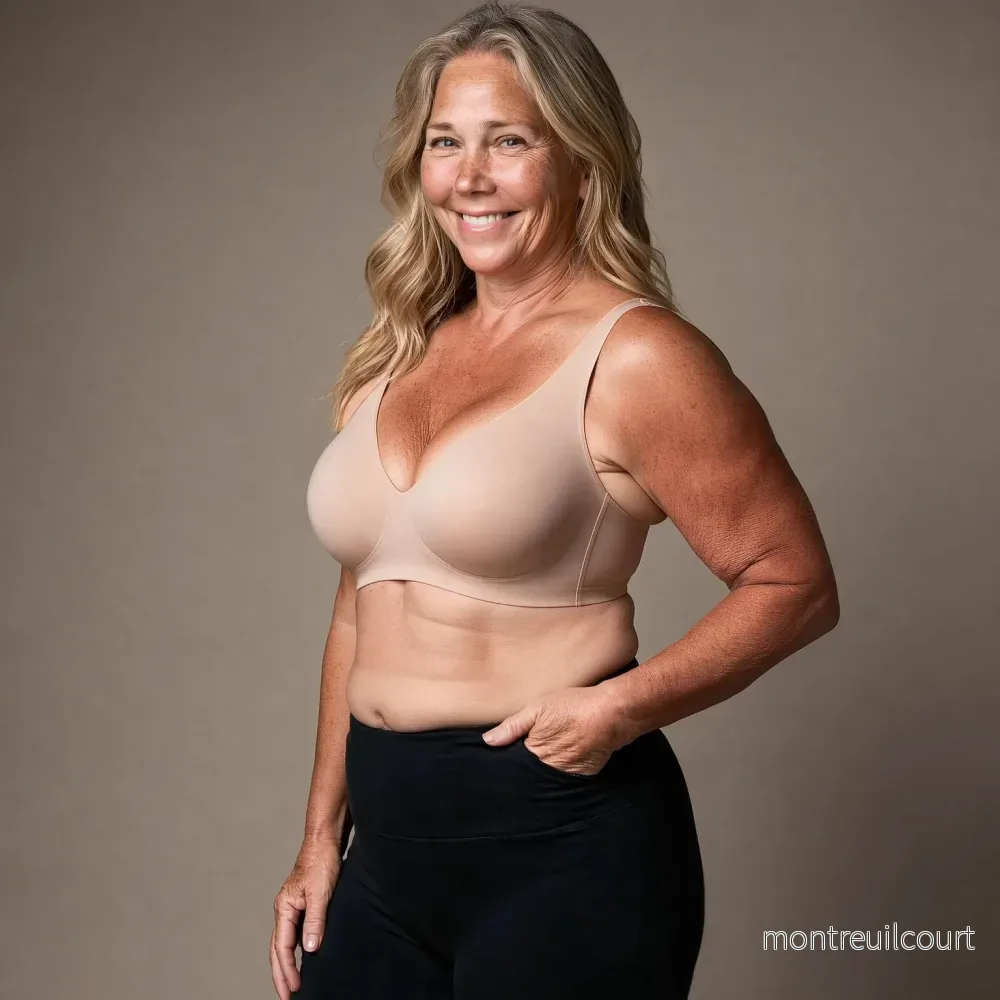 Extra Comfort – Bygellös Push-Up BH med Lyft & Djup V-ringning - Bild 3