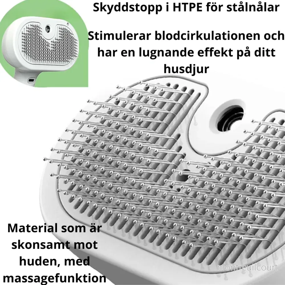 Multifunktionell ångborste – för katter och hundar - Bild 2