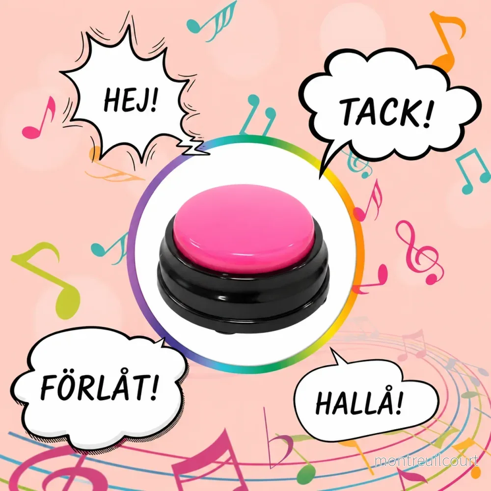 Talande knapp med röstinspelning för hundar och katter Talande knapp med röstinspelning för hundar och katter