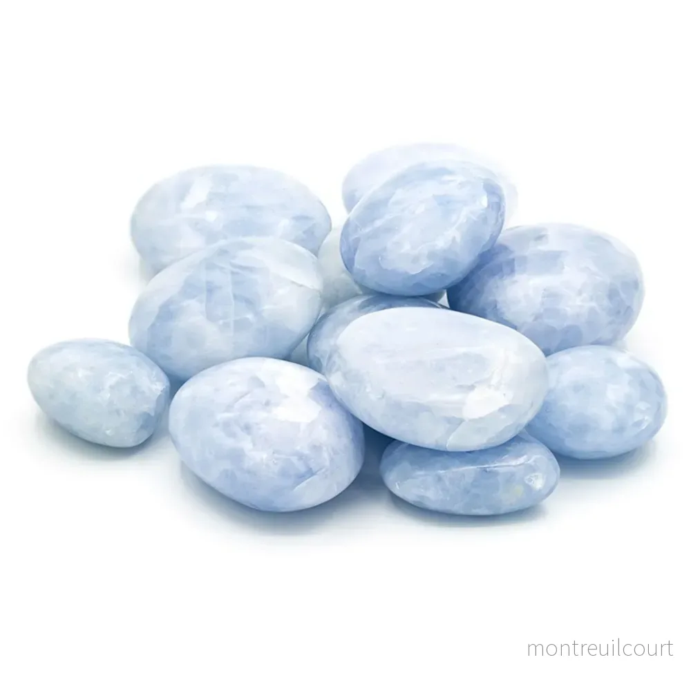 Blå Kalcit – palmstone Blå Kalcit – palmstone