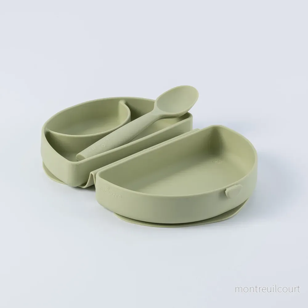 Fold & Scoop - tallrik + sked (Pistachio/Pistachio) - Bild 3