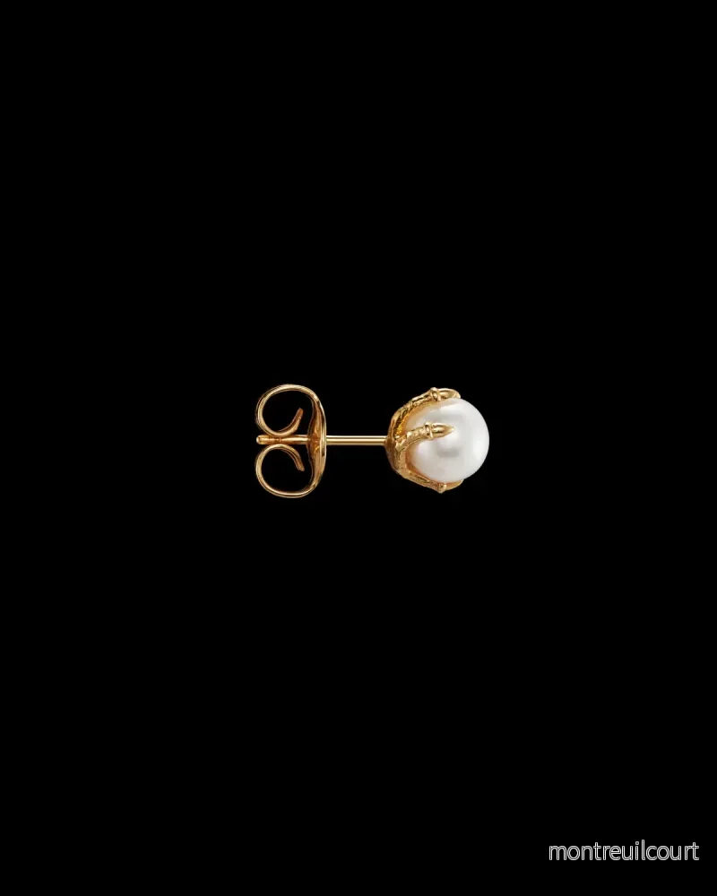 TINY CLAW PEARL EAR STUD