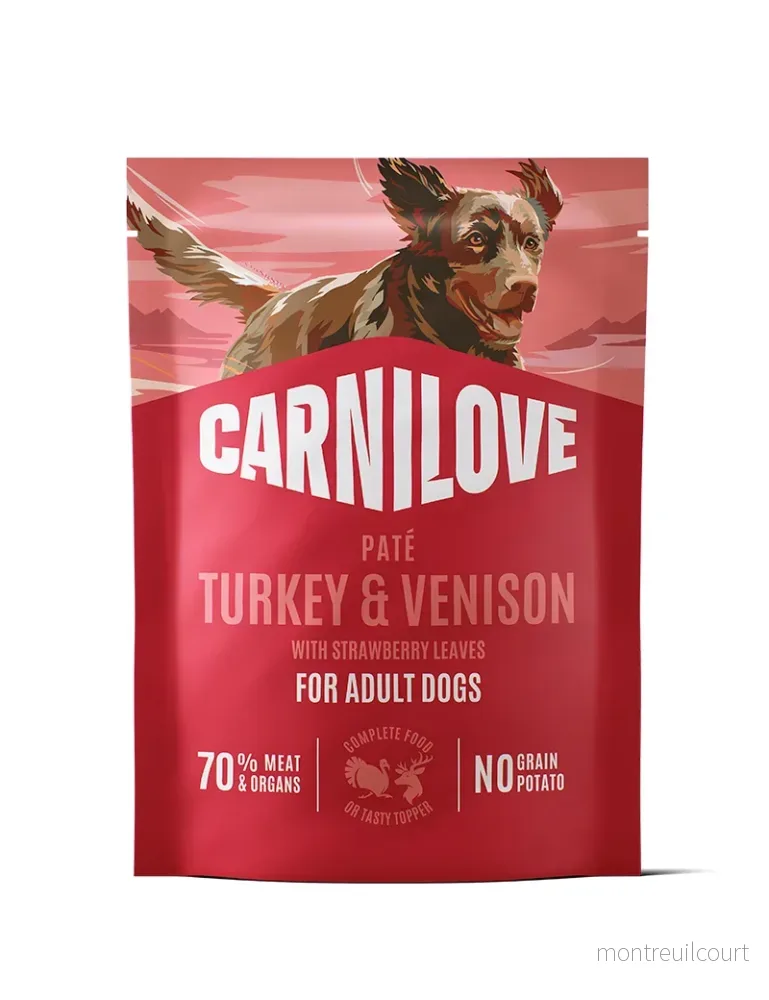 Carnilove Pouch Paté Turkey & Venison Strawberry Leaves 300g Carnilove Pouch Paté Turkey & Venison Strawberry Leaves 300g