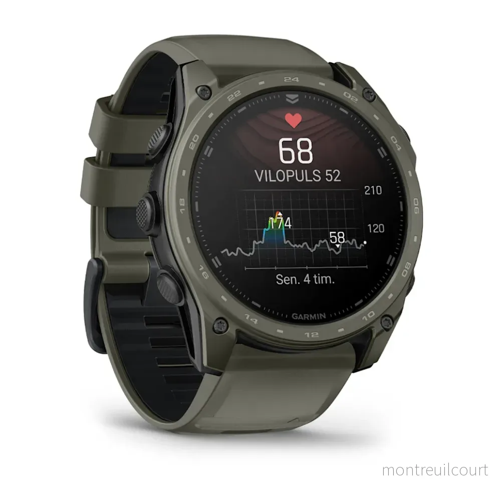 Garmin Tactix 8– AMOLED Olivgrön Cerakote-beläggning 51mm - Bild 2
