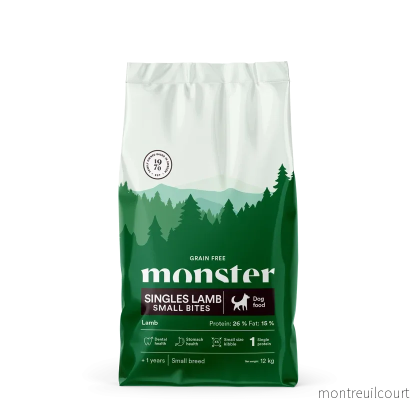 Monster Dog Grain Free Singles Lamb Small Bites Monster Dog Grain Free Singles Lamb Small Bites