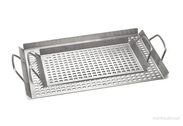 Grillbrickor i rostfritt stål - 2 pack - Bild 2