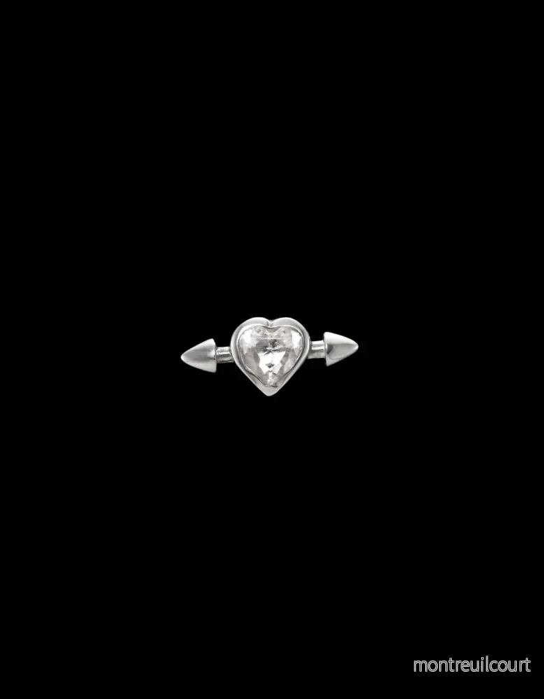 PIERCED HEART EAR STUD - Bild 3