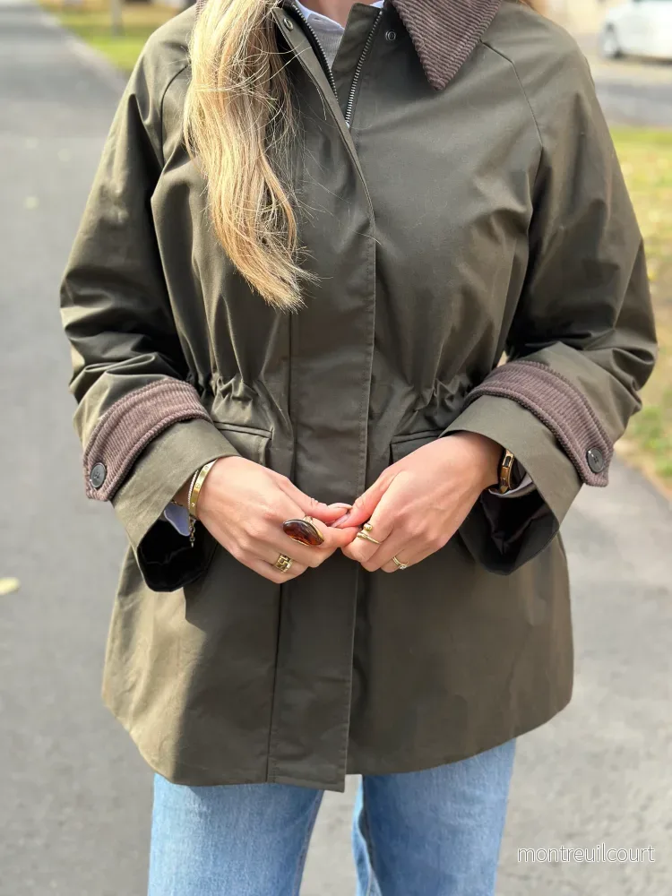 SELECTED FEMME - WILMA WAXED JACKET - GRAPE LEAF - Bild 3